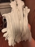 36双棉白手套劳保薄棉质布工作业接待检阅礼仪表演珠宝文玩盘珠手套 白色 经济款薄款24双 L 实拍图
