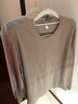 美罗邦（Meloban）长袖t恤男士纯棉春秋季宽松卫衣秋衣纯色打底衫男上衣服男装秋装 卡其色+浅灰色【2件装】100%纯棉 XL【建议140-150斤】 实拍图
