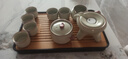 瓷牌茗茶具 汝窑自动茶具套装陶瓷石磨懒人泡茶神器家用防烫功夫茶具整套 米黄汝窑自动茶具+大长方茶盘 8头 实拍图
