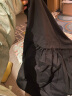 对白索罗娜慵懒风连衣裙2024新款女垂坠感连衣裙气质显瘦小黑裙子 静谧黑 XL 晒单实拍图