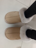 朴西棉拖鞋女士冬季包跟室内家居保暖厚底月子棉鞋女款外穿秋冬季 棕色 均码 (275mm) 适合43-44 实拍图