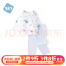舒贝怡婴儿衣服内衣套装儿童男女童秋衣秋裤夏季空调服睡衣蓝色110CM 实拍图
