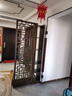 映巢新中式实木玄关柜屏风隔断客厅双面房间雕花置物架入户进门装饰柜 自主安装送工具 木质复古祥云福200*70胡桃木色 实拍图