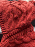 MISMEMO毛线帽子围巾一体女冬连帽针织秋冬季保暖甜美可爱编织斗篷帽 铁锈红 晒单实拍图