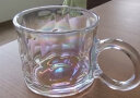WINTERPALACE咖啡杯玻璃带把手高颜值牛奶喝水杯子绿茶杯家用早餐杯耐热高温 大耳朵2只装 400ml 实拍图