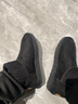 森馬（Senma）雪地靴男短筒百搭舒适加绒保暖平底棉鞋719416201 黑色 42码 实拍图