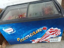 冰诺玺冰柜商用大容量卧式雪糕冰淇淋圆弧透明玻璃门保鲜冷冻展示柜 1.2米数显温控【贴画带灯】 晒单实拍图