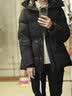 君羽反季羽绒服女中长款800高蓬白鹅绒连帽时尚加厚保暖鹅绒服女外套 黑色 XL （推荐126-140斤） 实拍图