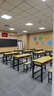 科仕隆 学校课桌椅中小学生双层课桌辅导班培训桌补习班抽屉课桌椅直销 双人桌120*50*74+2凳 实拍图