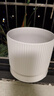 盆生花道特价花盆陶瓷简约透气带托盘家用阳台盆栽绿植多肉盆厂家 1个大号雅典古瓷白(配网格托盘) 无规格 实拍图
