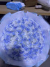 AIMORNY52朵碎冰蓝玫瑰香皂花同城配送圣诞情人节生日礼物女友非鲜花 实拍图
