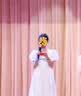 tunghsiaofei主持人礼服女童生日公主裙儿童小提琴高端钢琴演奏表演演出服大童 白色 160 身高160上下/体重80-90斤左右 实拍图