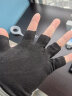 回力半指手套女冬季保暖学生电脑打字写字骑行开车露手指手套冬天男 黑色 晒单实拍图