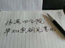 毕加索弯尖美工笔 书法钢笔男女练字学生用定制刻字礼盒装 黑色暗尖财务笔0.38mm 实拍图