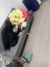 骁诺沙发客厅折叠沙发床两用小户型简易出租房布艺沙发卧室懒人沙发 浅灰色【加宽加厚海绵】 1.8米三人位 实拍图