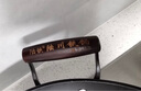 陆铁陆川铁锅生铁铸铁锅加厚家用炒菜锅无涂层不粘锅燃气适用大铁锅 双耳圆底 40cm （带盖铲）已开锅 实拍图