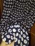 尚都比拉[100%桑蚕丝]高级感波点印花真丝连衣裙女轻奢裙子 藏蓝底花色 M 实拍图