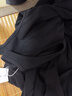 UR【钟楚曦同款】女装新复古回潮风腰带设计感连衣裙UWJ740011 正黑 S 实拍图