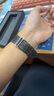 istrap苹果手表表带真皮爱马仕同款牛皮适用apple watch手表带S11/10/9/8/7/6/SE男女士iWatch ultra2/3 栗棕白线丨银色配件 44/45/46MM表盘【适用Wa 实拍图