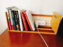 艾品简易书架学生宿舍桌上置物架小型迷你懒人桌面伸缩书架楠竹办公室桌面小书架收纳架子 桌面小书架长50 实拍图