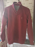 罗蒙（ROMON）针织衫男加厚加绒保暖中青年衬衫领冬季商务休闲毛衣606枣红185 实拍图