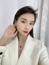 唐后（TH）红玛瑙耳环女新中式轻奢宝石耳钉925银小众耳坠送生日节日礼物 玫瑰金色红玛瑙耳环 实拍图