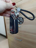 苏萌大众高尔夫8汽车钥匙套车id4xcrozz凌渡L包id3女id6揽境途昂壳扣 【D款】黑壳+带钻车标+黑编织绳 实拍图