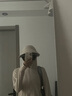 BRELRMON可拆卸防晒衣女男冰丝服防紫外线薄款运动皮肤风衣透气骑行外套 KY5999S山茶白-女 L 实拍图