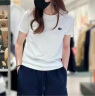 LACOSTE法国鳄鱼女装款纯色简约短袖T恤|TF9246 001/白色 38/165 晒单实拍图