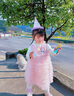 G.duck小黄鸭童装女童连衣裙春秋儿童裙子公主裙女孩蓬蓬蛋糕裙生日礼服 粉色 110 建议4~5岁【100-110cm】cm 实拍图