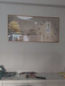墨派餐厅装饰画带钟表万年历电子钟挂画客厅家用时尚日历表时钟壁画 福禄呈祥 100*50cm晶瓷 实拍图