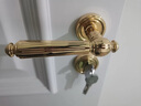 亚固（YAGU）欧式宫廷奢华金门锁室内卧室门锁房门锁门把手木门锁房间静音门锁 真金色分体锁 室内门锁 实拍图