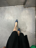 MALOVE MZ王妃鞋春季新款编织通勤工作鞋职业舒适尖头平底单鞋女 深浅蓝条 38 实拍图