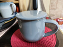 VIVA scandinavia马克杯情侣陶瓷杯带茶漏带盖带手柄茶水分离茶杯咖啡杯 350ml 灰蓝 带盖带茶漏1只【V81454】 实拍图