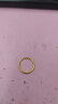 六福珠宝足金光面黄金戒指实心素圈闭口戒计价F63TBGR0013 14号-约2.75克 晒单实拍图