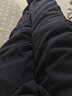 猫霓加绒裤子男冬季潮流宽松保暖束脚工装裤加厚九分运动休闲卫长裤 卡其+深灰-加绒加厚 4XL【建议体重165-180斤左右】 实拍图