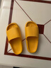 京寻开学季凉拖鞋女厚底夏季男家用浴室洗澡情侣家居拖鞋夏季外穿 软底橙色38-39（建议拍大一码） 实拍图