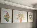 猫九酱奶油风小清新花卉客厅装饰画简约现代三联画高级感沙发背景墙挂画 实拍图