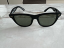 雷朋（RayBan）太阳镜男女款全框偏光墨镜舒适开车眼镜钓鱼骑行司机镜0RB2140F 901/58黑色框绿色镜片 尺寸54 实拍图