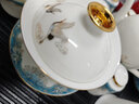 忘艺（WANGYI） 黑陶功夫茶具套装整套茶盘套装乌金石茶盘陶瓷茶杯茶壶泡茶台 枯山水乌金石茶盘+祥鹤观海 实拍图