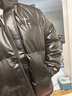 云自闲美式潮牌PU皮棉服男外套男冬季加厚棉衣宽松羽面包绒服男士棉袄 黑色2311 3XL（推荐体重170-200斤） 实拍图