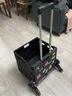 小帮手买菜家用小车购物手拉车买菜神器快递小拖车折叠购物车便携小推车 爬梯轮大号65L睿智黑 实拍图