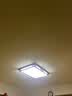 古韵唐风 全光谱新中式led客厅吸顶灯实木套餐卧室餐厅现代简约灯具套餐 红木色100*70*8【cm】限时钜惠价 三色变光 实拍图