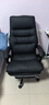 顾全C533家用老板椅舒适久坐办公椅电脑椅可躺工学椅子环保真皮座椅 黑色 超纤皮（160°可躺) 实拍图
