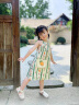 班喜迪六一儿童节礼物女童夏装连衣裙儿童吊带沙滩公主裙宝宝裙子夏季 绿色 90cm 晒单实拍图