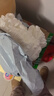 薄款尼龙线手套劳保耐磨弹力透气无尘工作业防晒干活白色半指断指 36双 白色尼龙 L 实拍图