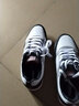 特步男鞋休闲鞋子男秋冬季皮面复古撞色运动鞋防滑耐磨休闲旅游鞋 白黑灰 39 实拍图