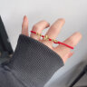 中国黄金（CHINA GOLD）玫瑰花黄金手链女足金编织红绳手串端午节礼物送女朋友老婆生日 足金玫瑰花金线手绳+证书礼盒【纪念品】 实拍图