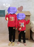 真维斯儿童加绒套装秋冬款男孩新年款拜年服洋气卫衣保暖卫裤男童 【新年套装】红+黑/蛇握福袋 150 实拍图