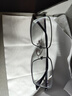 依视路（ESSILOR） 新款商务男镜架时尚潮流镜框女配依视路镜片近视定制眼镜 钛+金属-全框-4004BK-黑色 镜框+依视路膜岩非球面1.67现片 实拍图